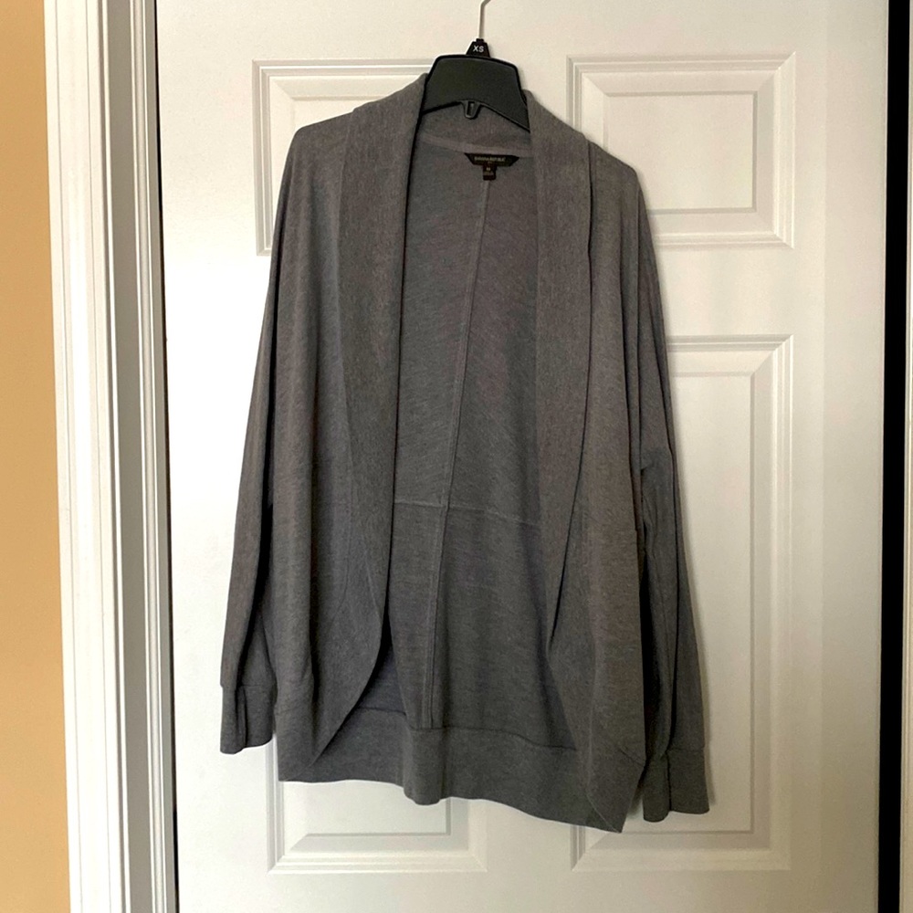 Grey banana republic cardigan